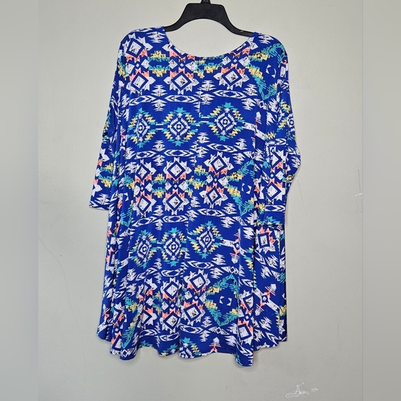 💜The Zig Zag Stripe Shirt Xl Blue Multicolor 🩷 - Picture 3 of 8